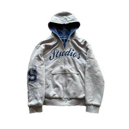Stone Reverse Zip Up
