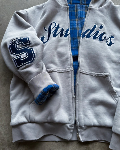 Stone Reverse Zip Up