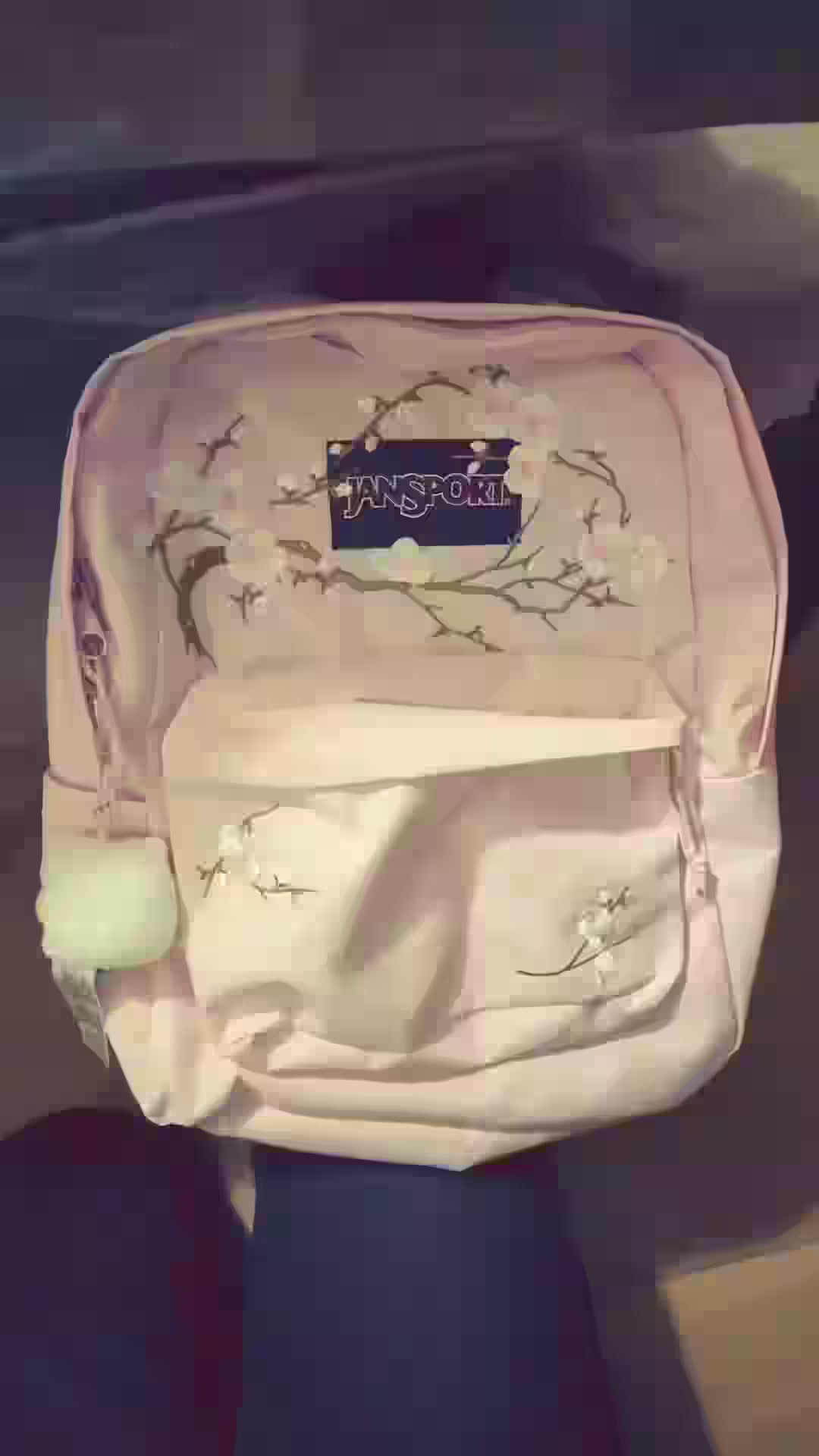 SAKURA EMBROIDERY BACKPACK
