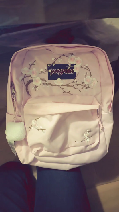 SAKURA EMBROIDERY BACKPACK