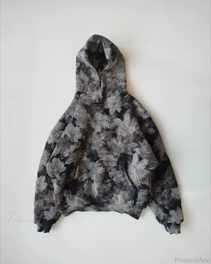 Maple Leaf Graphic Pullover Hoodie